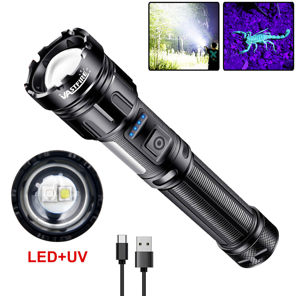 Agm Deep Cycle Battery - Type-c LED/UV Powerful Flashlight Torch Super