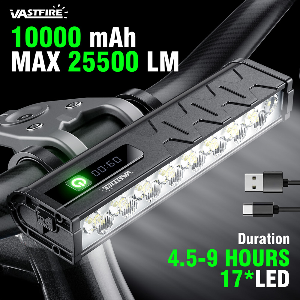 Agm Deep Cycle Battery - Bicycle Light Front With Taillight 25500Lumen