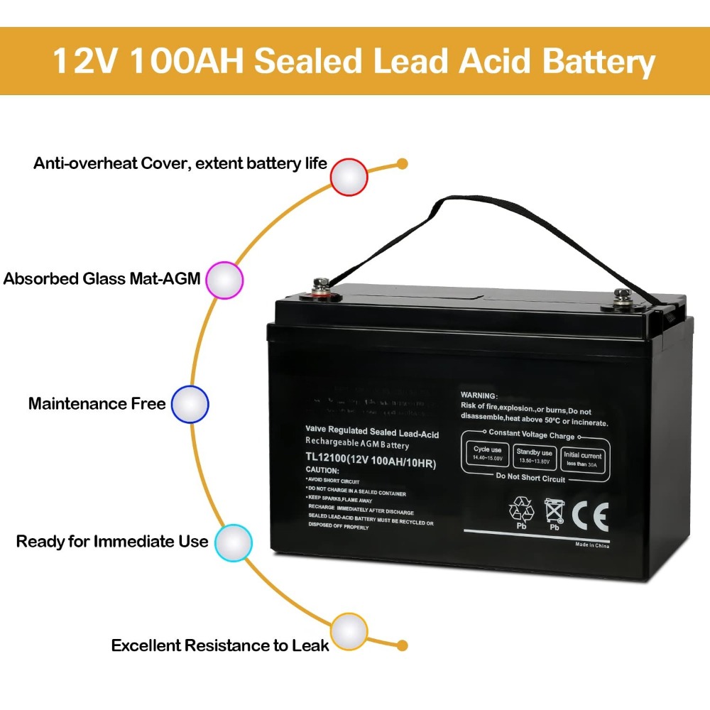 Deep Cycle AGM 12 Volt 100Ah B - Agm Deep Cycle Battery recension och pris