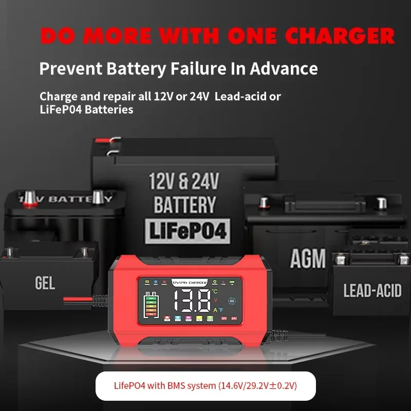 12V 15A 24V 8A Car Motorcycle  - Agm Deep Cycle Battery recension och pris