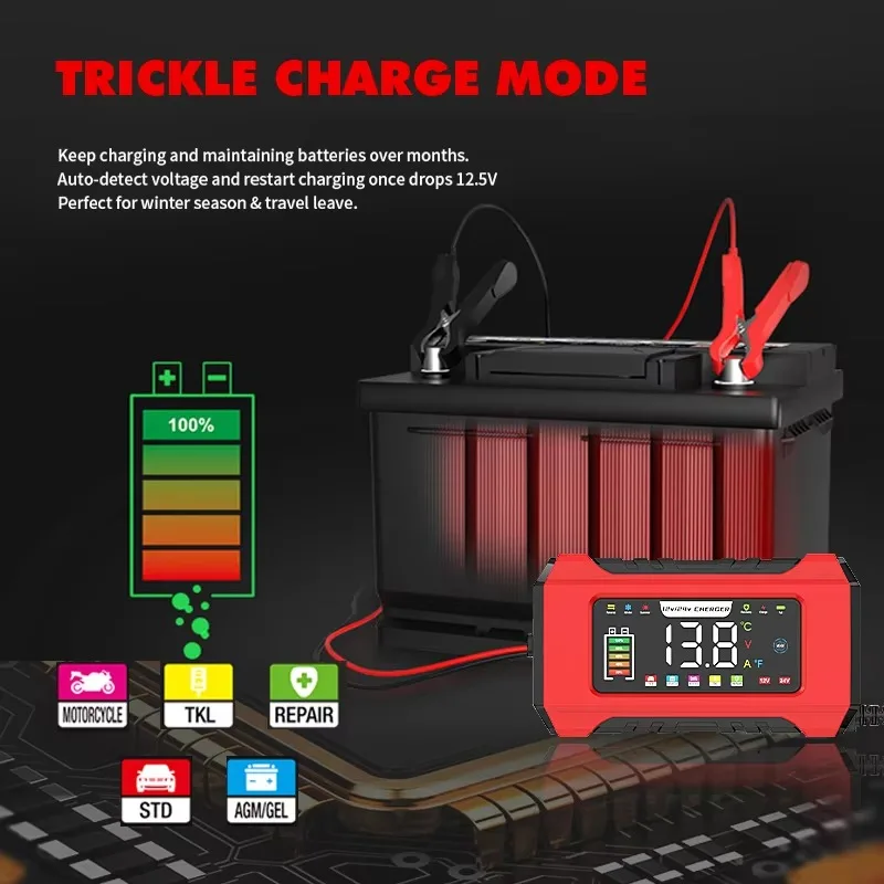 12V 15A 24V 8A Car Motorcycle  - Agm Deep Cycle Battery recension och pris