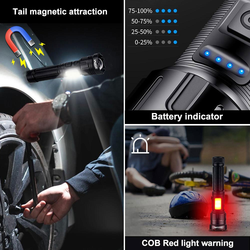 Type-c LED/UV Powerful  Flashl - Agm Deep Cycle Battery recension och pris