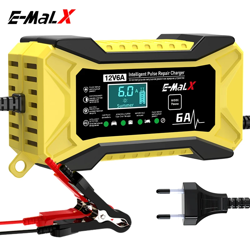 New 12V 6A  LiFePO4 14.6V Smar - Agm Deep Cycle Battery recension och pris