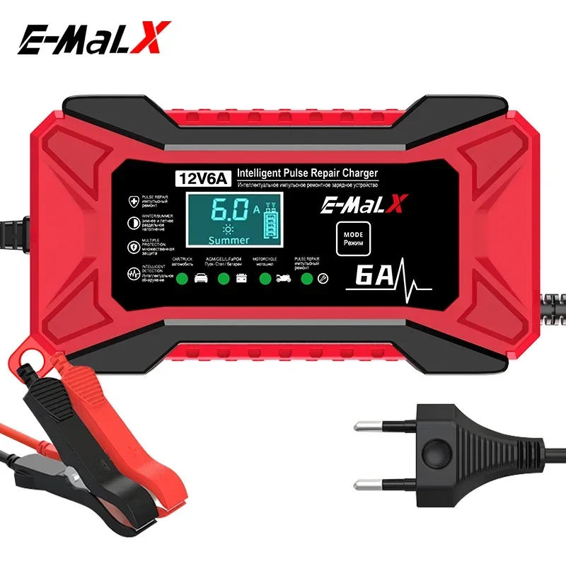New 12V 6A  LiFePO4 14.6V Smar - Agm Deep Cycle Battery recension och pris