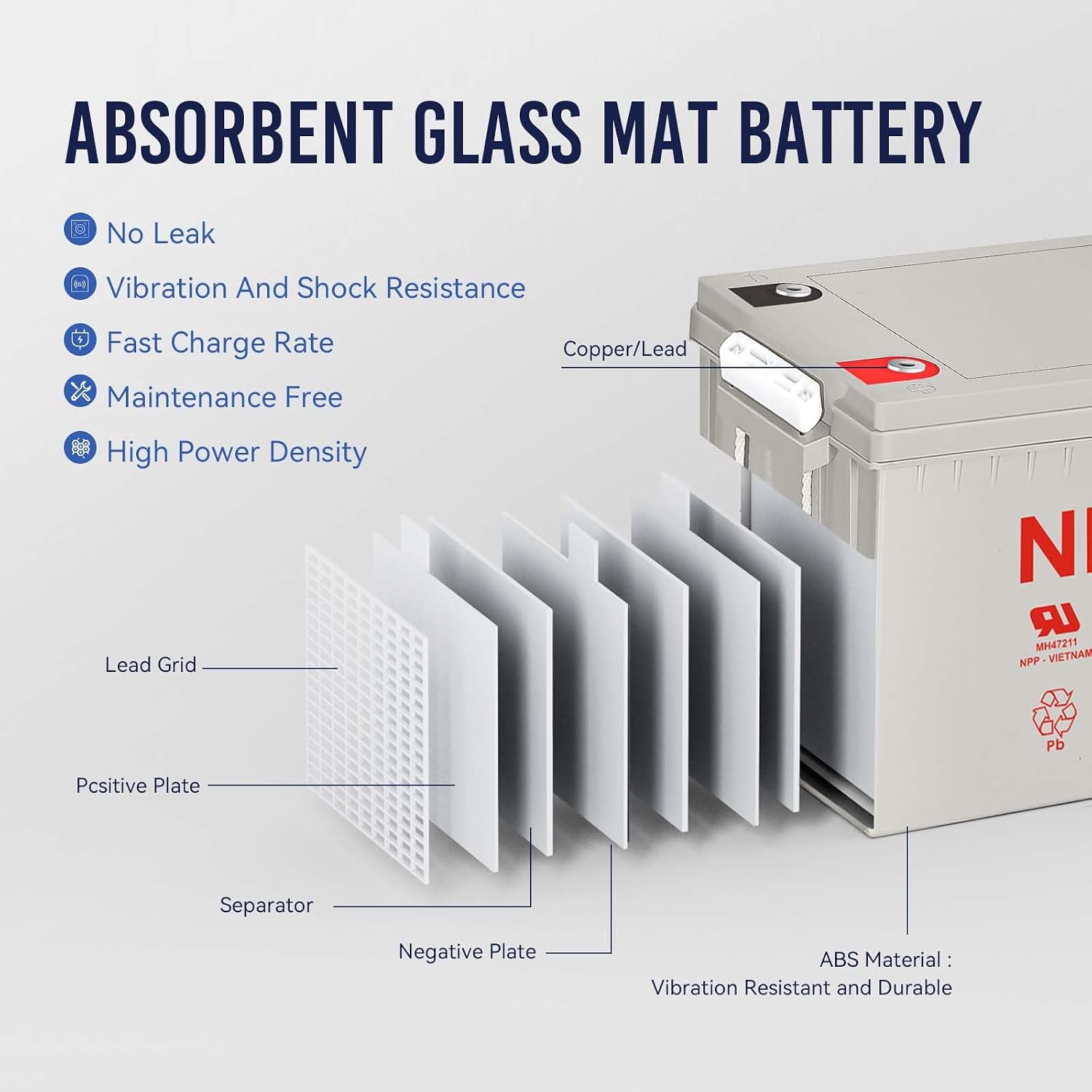 12V 200Ah AGM Deep Cycle Batte - Agm Deep Cycle Battery recension och pris