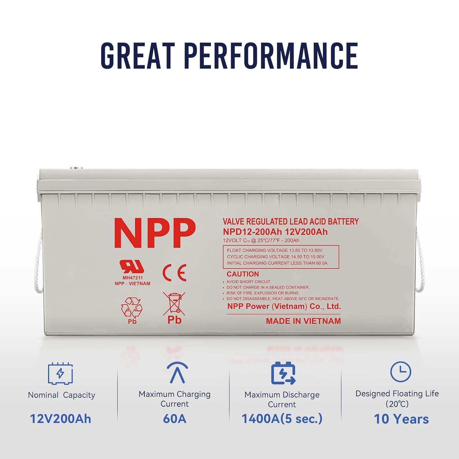 12V 200Ah AGM Deep Cycle Batte - Agm Deep Cycle Battery recension och pris