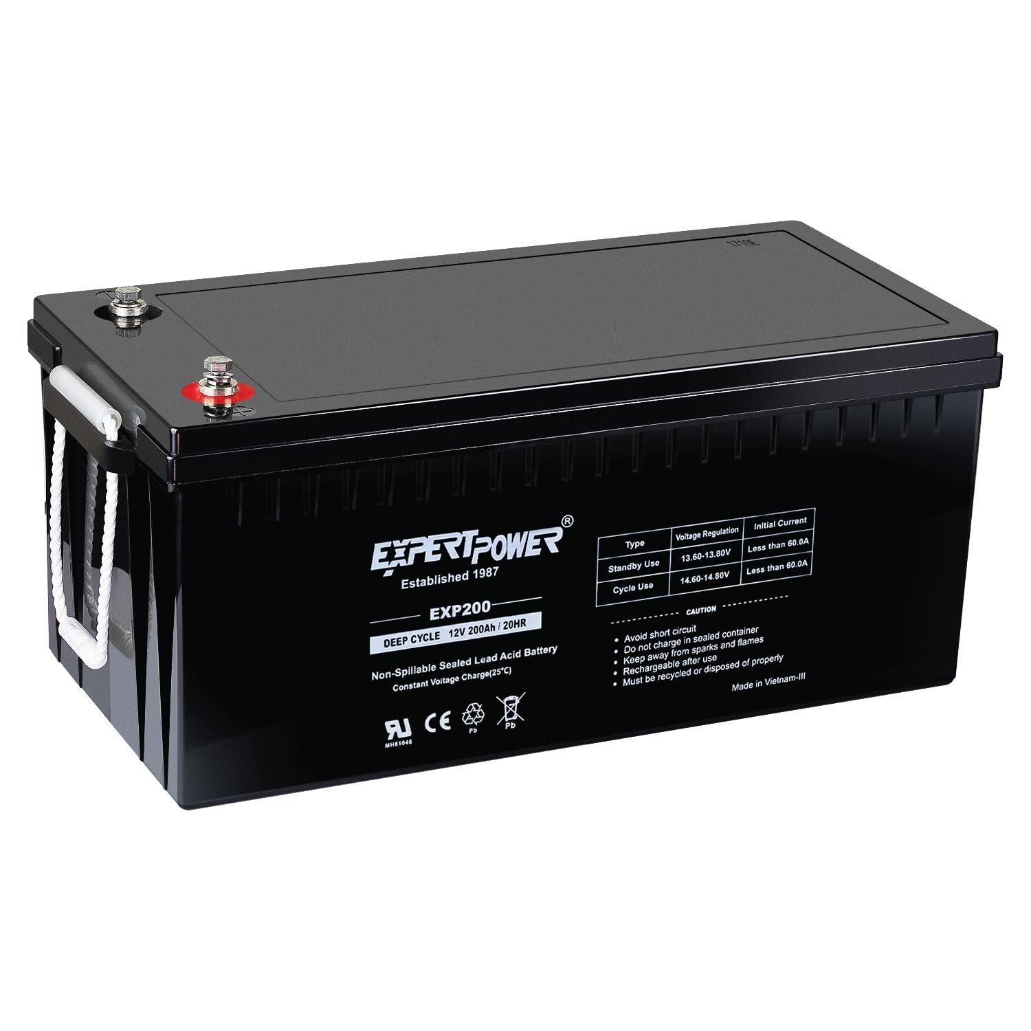 EXP200 12V 200Ah AGM Deep Cycl - Agm Deep Cycle Battery recension och pris